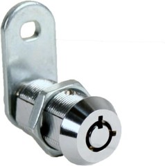 FJM Security 2400AL-KA Tubular Cam Lock with 1-1/8″ Cylinder and Chrome Finish,