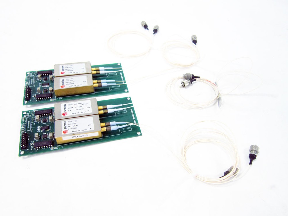 4x SANTEC OVA-650 OPTICAL VARIABLE ATTENUATOR RANGE 0-30DB