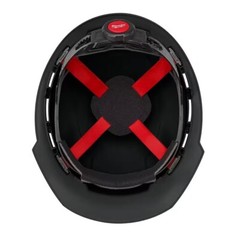 Black Vented Hard Hat – Type 1 Class C, 4-Point Ratcheting Suspension