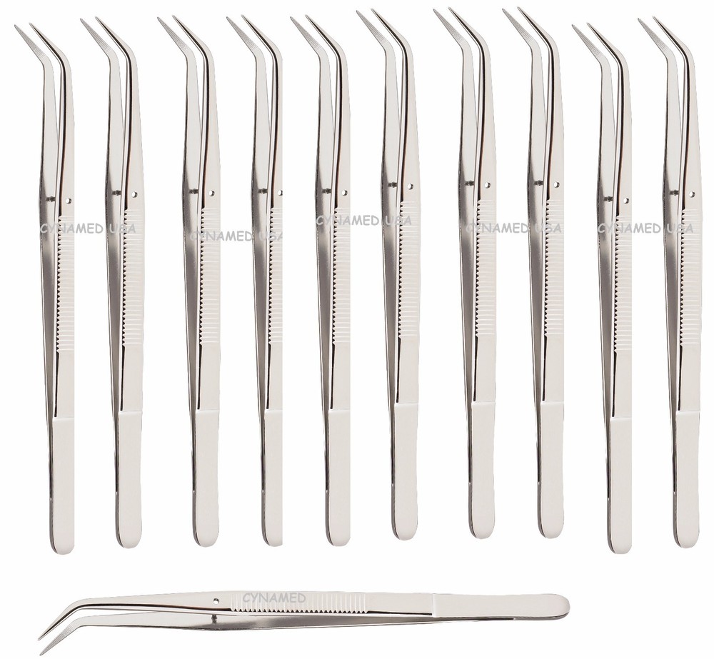 12 College Cotton Dressing Plier 6″ Dental Instruments Premium Stainless Steel