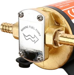 12V 3.7GPM Scavenge Impellor Pump for Diesel Fuel Scavenge Oil Transfer White