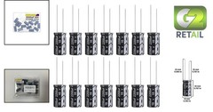 Pack of 15 – 2200uF 16V Aluminum Electrolytic Capacitors 10x20mm Durable Perf…