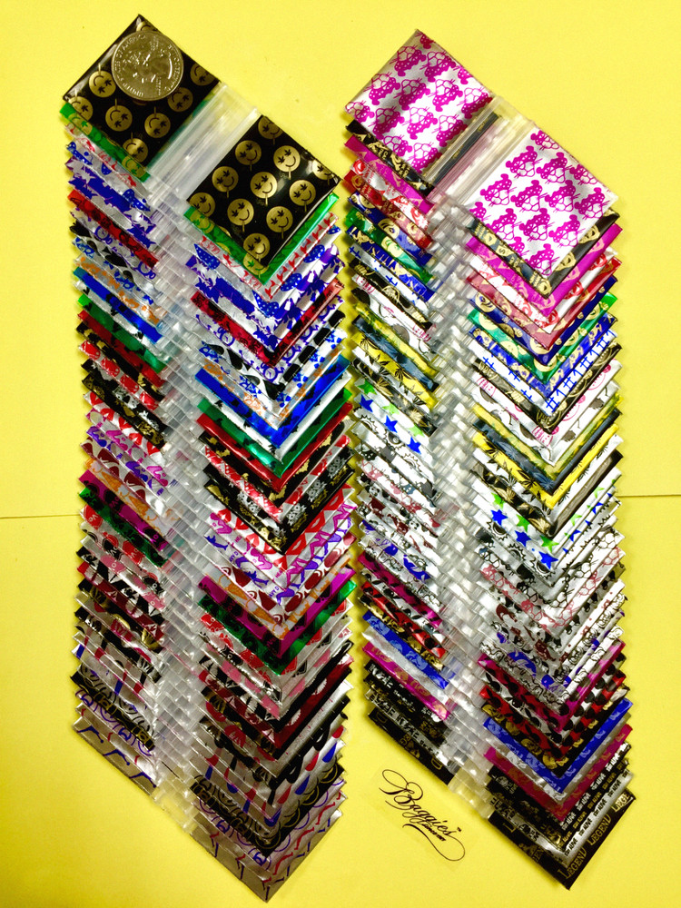 BaggiesSince1987 – 1515 Design Zip Bags 1000PCS METALLIC 50 DSN MIX, READ DETAIL
