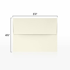 LUXPaper A2 Invitation Envelopes | 4 3/8″ x 5 3/4″ | Natural | 70lb. Text | 1,00