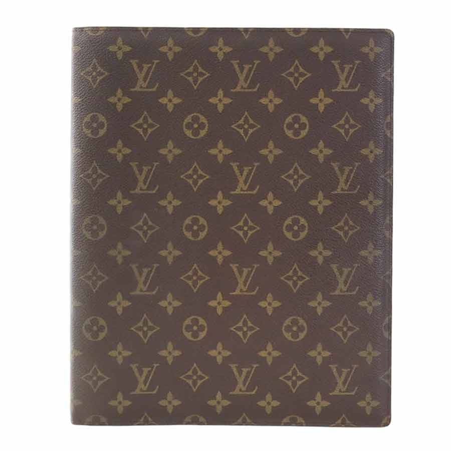 Auth LOUIS VUITTON Monogram Agenda/Note Cover File Brown – e61922i