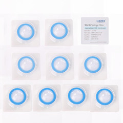 10 Pcs/Pk Sterile Syringe Filter Double-Layer Hydrophilic PVDF Membrane 0.2Μm La