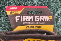 Size L Firm Grip Duck Canvas Utility Tough Working Gloves TouchScreen Finger