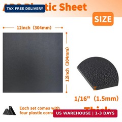 Black ABS Plastic Sheet,Moldable Plastic Panels,Thermoplastic Hard Board,High Fl