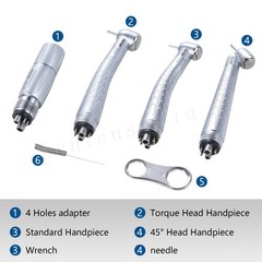 KaVo Style LED Fiber Optic Fast Speed Handpiece Standard/Large/45° Angle Head