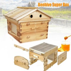 Cedar Wood Auto Bee hive Brood Box 7X Auto Honey Comb Beehive Frames Beekeeping