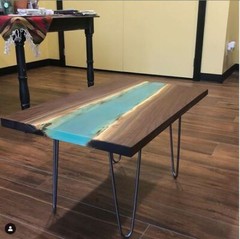 Table Bar Top Clear Epoxy Resin – ProGlas 1000- 1 Gallon Kit