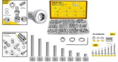 490 pcs M4 Screws & Bolt Assortment Kit – 304 Stainless Steel for DIY Projects