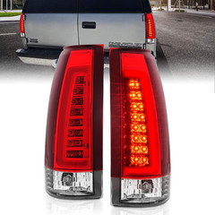 1988-1999 Chevy GMC Tahoe Suburban LED Tube Tail Lights Passenger Driver Lamps