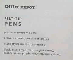 12 Pens Office Depot® Brand Felt-Tip Porous Pens Medium Point 1.0 mm Assorted