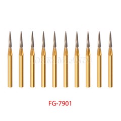 Dental Tungsten Carbide Gold Burs Trimming & Finishing & Polishing Flame FG7901
