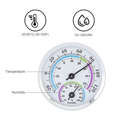 Thermometer Mount Wall Garden Greenhouse Home Indoor&Outdoor Humidity Meter US