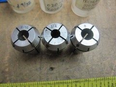 TECHLEADER ER20 extended collet chuck with 9/32″, 1/4″, & 8mm collets 1″ shank