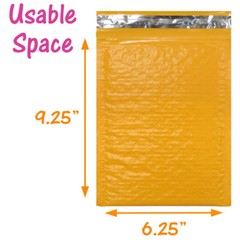 4 Sizes Orange, Black Poly Bubble Mailer Combo, Fall Holiday NEW Padded Envelope