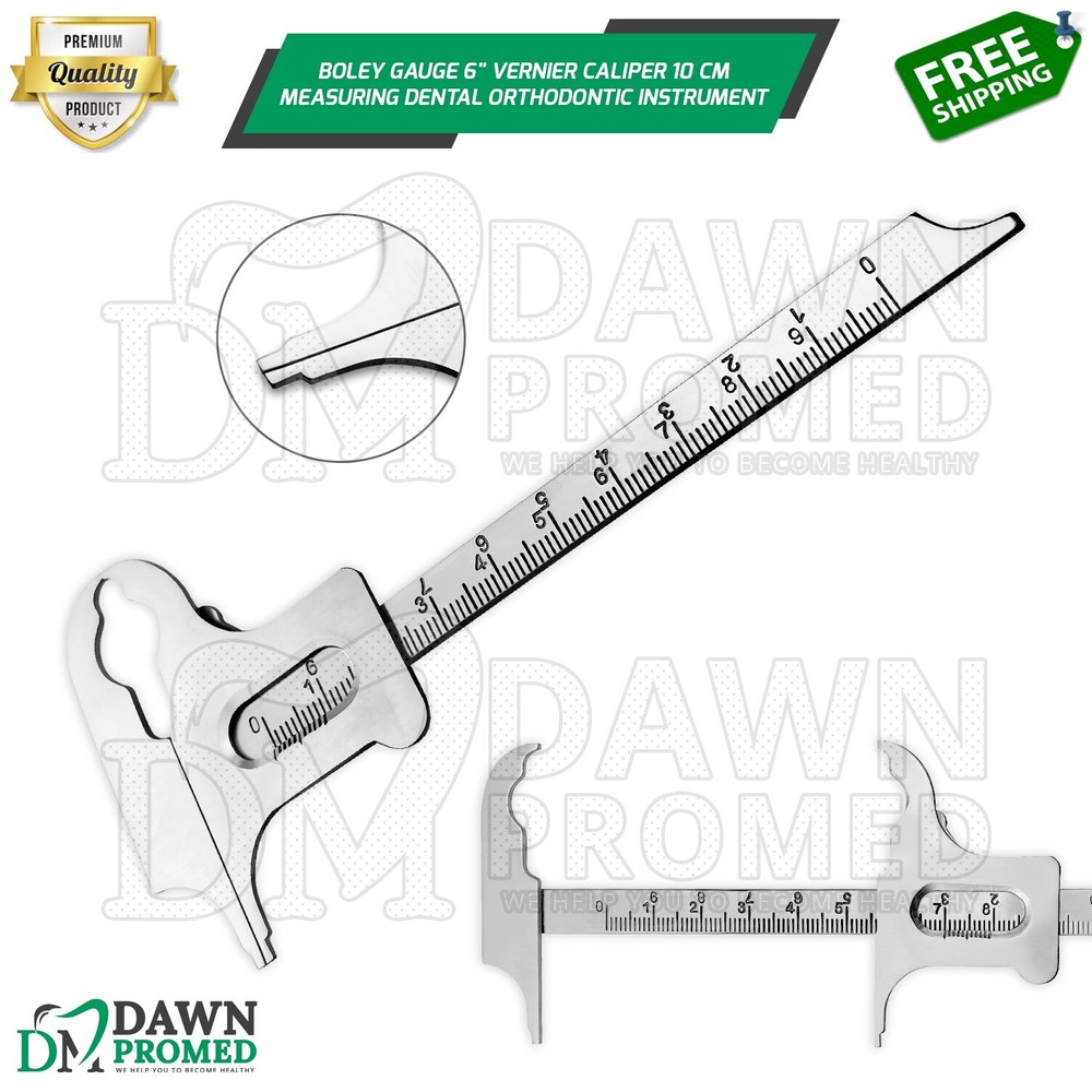 Boley Gauge 6″ Vernier Caliper 10 CM Measuring Dental Orthodontic Inst German Gr