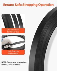 VEVOR Steel Strapping Coil 3/4 in x 0.02 in x 300 ft Metal Banding Strap