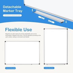 36 X 24 inches Magnetic Dry Erase Board with Aluminum Frame, Whiteboard