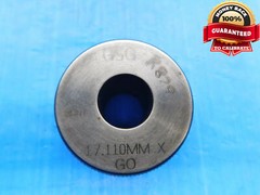 17.110 CL X MASTER PLAIN BORE RING GAGE 17.000 +.110 OVERSIZE 17 mm .6736 17.11