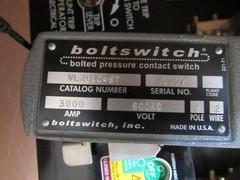 New! Boltswitch VL2612-ST, Bolted Pressure Switch, 2 Pole, 3000A/600V, w/Shunt !