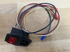 Assembled Power Socket with Fuse and wires Switch 3 Pin IEC320 C14 USA Plug