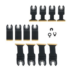 12-Piece Oscillating Saw Blades for Metal Wood Plastic Drywall Cuts Saw Blades
