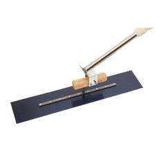 Long Handle Concrete Trowel Cement Surface Smoothing Tool w/ Finishing Shoes NEW