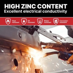 LAUCO Zinc Coat Weld-Thru Primer 15.5 oz, Pack of 1, Zinc Rich Spray for