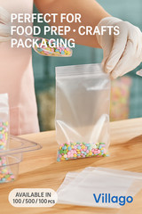 Clear Zip Seal Plastic Bags 2 Mil Heavy Duty Poly Reclosable Zipper Top Lock 2ML