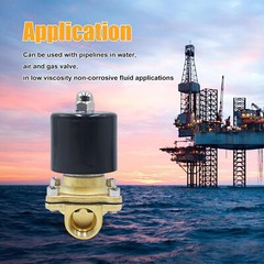 1/2″ PT AC 110V Electric Solenoid Valve Brass Water Air Gas 2W-160-15 US STOCK