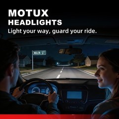 Mazda 3 Headlight Pair Sedan 2004 2009 Motux Black Clear Lens Assembly