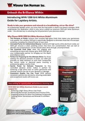 White Aluminum Oxide 1200 Grit – Rock Polishing Powder – Step 4 (1lb)