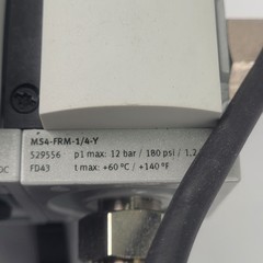 Festo MS4-LFR-1/4-D6-E-R-M-AS, Pneumatic Filter Regulator W/ Attachments – USED