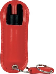 RED RAW Pepper Spray Dye Keychain Keyring Self Defense Protection Women USA MADE