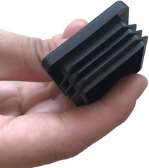 2 Inch (50 Mm) Square Plastic Plugs Tubing End Caps for Square Tubing Post (4 Pa