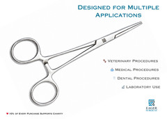5.5″ Kelly Hemostat Straight Stainless Steel Locking Forceps Veterinary Dental