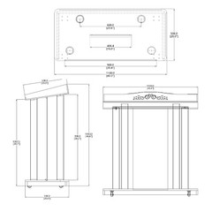 LED Light Pulpit Clear Acrylic Podium Hotel Conference Debate Lectern 40″ wide