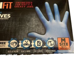 Clean fit Chemical Resistant Nitrile Gloves Size Medium 5ml Thickness 100 Gloves