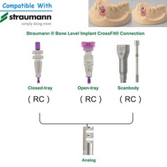 US Fit Straumann BL/BLT Implant Healing Cap Abutment Impression Transfer Tray