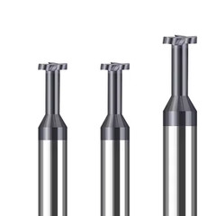 1PCS HRC60 TiCN Coated T Slot Keyseat End Milling Cutter Solid Carbide 2mm-12mm