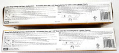 LOT SET 2 NEW IN BOXES HUBBELL RACO HEAVY DUTY CEILING FAN BRACE BOX KIT NO. 936