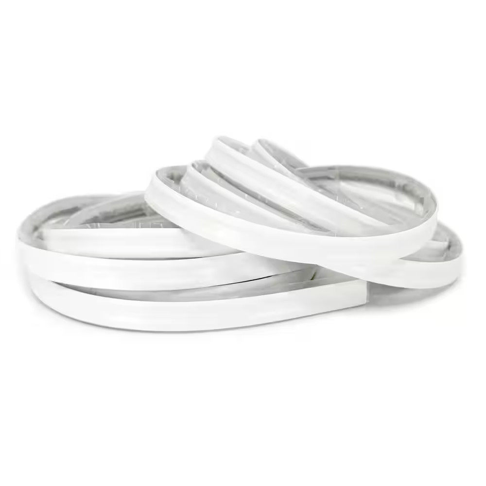 1/2 In. X 10 Ft. White PVC inside Corner Self-Adhesive Flexible Caulk and Trim M