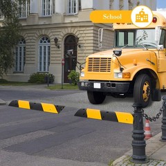 💎2 Pk Rubber Speed Bump Heavy Duty 2 Channel Modular Cable Protector Ramp 25000