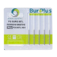 Wave Dental 557 Surgical Length Bur Long 557L Carbide Burs 25mm High Speed SL