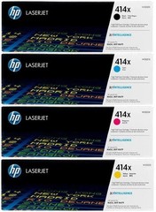 HP 414X Toner Cartridge 4-Color Set High Yield ( W2020X -W2021X -W2022X -W2023X)