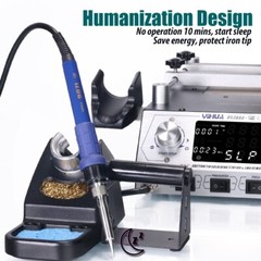 YIHUA 853AAA+ Welding Station Preheating Station Solder Iron Hot Air Gun 3 in 1