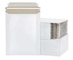 400 9″ x 11.5″ White rigid self seal side loading mailers
